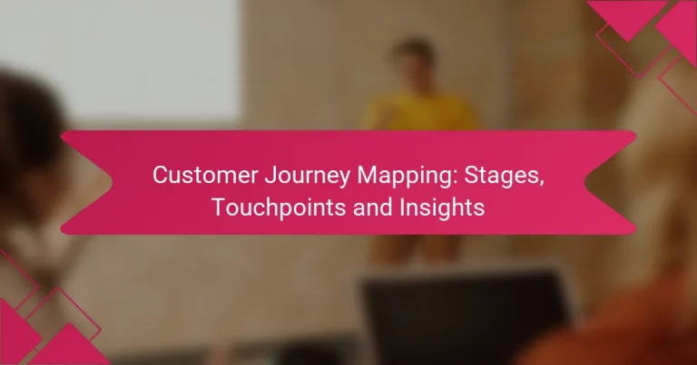 Customer Journey Mapping: Stages, Touchpoints and Insights