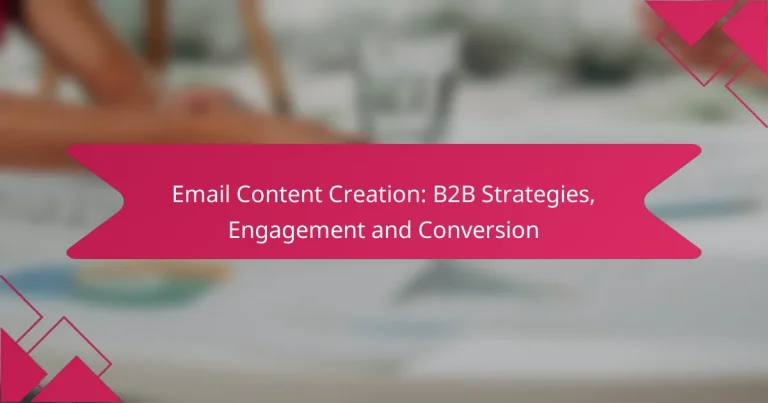 Email Content Creation: B2B Strategies, Engagement and Conversion