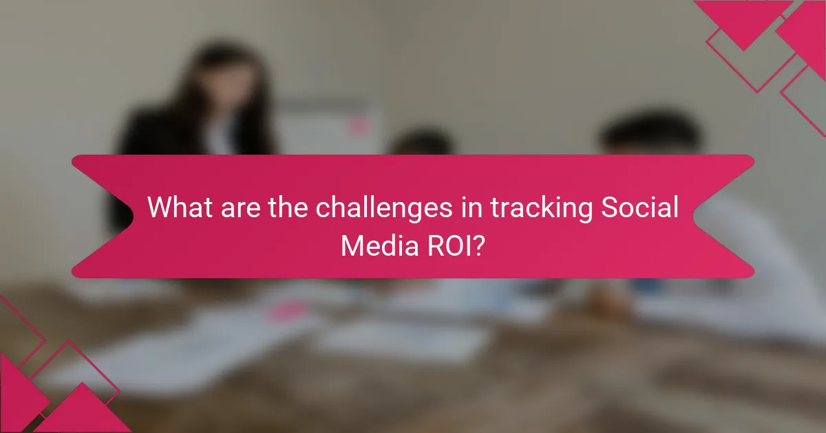 What are the challenges in tracking Social Media ROI?